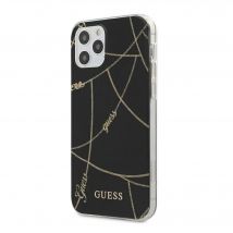Étui Guess pour iPhone 12 Pro Max 6.7 noir Gold Chain Collection