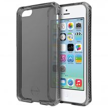 Coque renforcée iPhone 5C Spectrum Clear 3m Transparente Noire Itskins