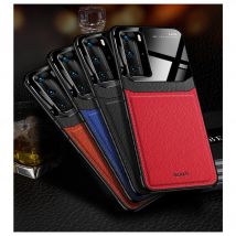 Coque Effet Cuir pour HUAWEI P40 Pro Plexiglass Protection