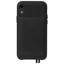 Coque iPhone XR Elysée en Cuir avec Bandoulière Noire Artefakt