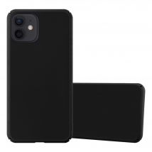Coque pour Apple iPhone 12 MINI en METALLIC NOIR Hard Case Housse de protection Étui d'aspect métallique contre les rayures et les chocs