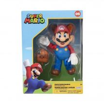 Figurita - JAKKS PACIFIC - Super Mario Bros : Mapache Mario - 10 cm - Nuevo