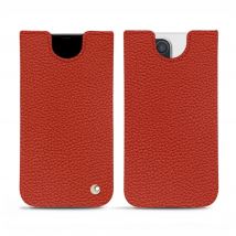 Apple iPhone 13 Pro Funda de piel - Funda - Naranja - Piel granulada - Nuevo