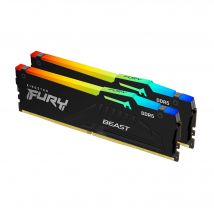 Kingston Fury Beast RGB DDR5 - 16 Go (2 x 8 Go) - 6000 MT/s C36 - AMD EXPO - Noir