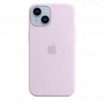 Coque en silicone avec MagSafe pour iPhone 14 Lilas