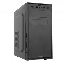 Boitier MicroATX MIP BLACK DANDY avec alim 480w, 2 usb2/1 usb3, noir mat