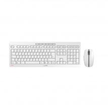 CHERRY Stream Desktop Recharge clavier Souris incluse RF sans fil AZERTY Belge Gris