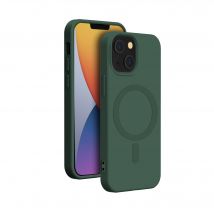 BigBen Connected Funda iPhone 14 Silicona compatible con MagSafe Verde - Nuevo