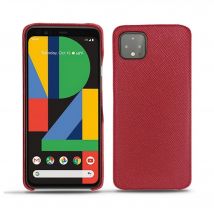 Coque cuir Google Pixel 4 XL - Coque arrière - Rouge - Cuir saffiano