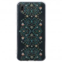 BigBen Connected Funda para Y5 2019 Hybrid Paradise con Estampados Florales Negro - Nuevo
