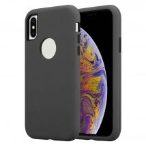 Coque pour Apple iPhone X / XS en GRIS QUARTZ Housse de protection Étui hybride avec intérieur en silicone TPU et extérieur en plastique en 2 parties