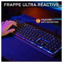Pack Gaming Iridium - THE G-LAB - Clavier 160 FR + Souris Kult 170
