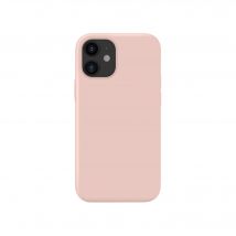 Coque antichoc en gel de silicone doux pour Apple iPhone 12 mini, Rose Sable