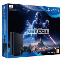 PS4 SLIM 1 To Noire + Star Wars BF II