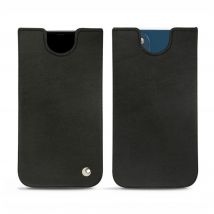 Pochette cuir Apple iPhone 14 Plus - - Noir - Cuir lisse premium