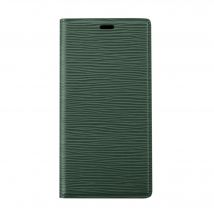 Diarycase 2.0 Coque clapet en cuir véritable avec support aimanté pour Apple iPhone 11 Pro, Vert minuit