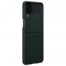 Coque Samsung G Z Flip 3 en Cuir Verte Samsung