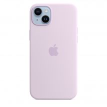 Coque en silicone avec MagSafe pour iPhone 14 Plus Lilas