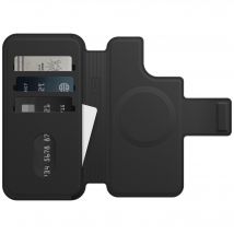 Etui Folio pour iPhone 14, toucher doux avec 3 emplacements pour espèces/cartes de crédit, fixation magnétique solide, MagSafe, Compatible avec iPhone