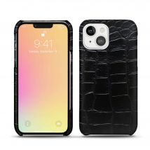 Apple iPhone 13 Funda de piel - Tapa trasera - Negro - Cueros especiales - Nuevo