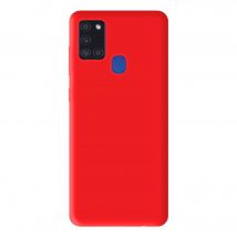 Funda de silicona roja mate compatible con Samsung Galaxy A21S - Nuevo