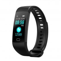 Montre Connectée Android iOs Bracelet Cardio Smartwatch IP67 Podomètre Noir YONIS