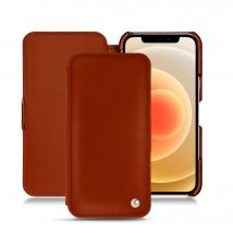 Housse cuir Apple iPhone 12 mini - - Orange - Cuir vegan