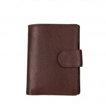 Porte-Carte Homme Portefeuille Protection Magnétique Cuir Anti RFID Marron YONIS