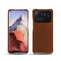 Coque cuir Xiaomi Mi 11 Ultra - Coque arrière - Marron - Cuir lisse