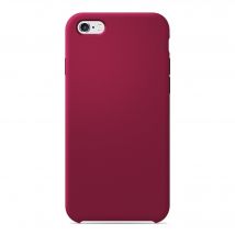 Coque silicone unie Soft Touch Rouge Passion compatible Apple iPhone 6 iPhone 6S