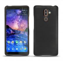 Funda de piel Nokia 7 Plus - Back Cover - Negro - Piel lisa - Nuevo