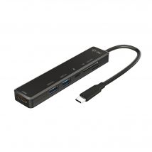 USB-C Travel Dock - I-TEC - 4K HDMI, 2x puertos USB, 1x puerto SD/microSD, 1x usb-c Power Delivery 60W - Nuevo