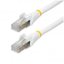 StarTech.com Câble Ethernet CAT6a 3m - Low Smoke Zero Halogen (LSZH) - 10 Gigabit 500MHz 100W PoE RJ45 S/FTP Cordon de Raccordement Réseau Snagless 