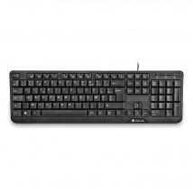 NGS FunkyV3, AZERTY, FR teclado USB Francés Negro - Nuevo