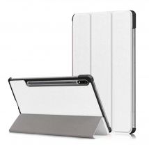 Housse Samsung Galaxy Tab S7 Plus / S8 Plus / S7 FE 12.4 pouces smartcover blanche - Etui coque Pochette blanc protection Tab S7 FE 5G / S7+ / S8+