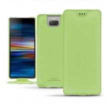 Funda de piel Sony Xperia 10 Plus - Solapa vertical - Negro - Piel lisa - Nuevo