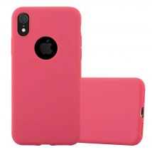 Coque pour Apple iPhone XR en CANDY ROUGE Housse de protection Étui en silicone TPU flexible