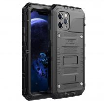 Coque pour Apple iPhone 11 PRO en Noir Housse de protection Étui Protection robuste à 360° avec protection d'écran Outdoor Heavy Duty résistant aux 