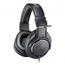 Auriculares Audio-Technica ATH-M20X negros con diadema, cable desmontable de 3 metros, suaves almohadillas circumaurales y sonido profesional 