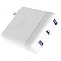 HYPER Hub USB-C HyperDrive 87 W pour adaptateur secteur 15 MacBook Pro 87 W - Ports : USB-C - 2 x USB-A 5 Gbit / s