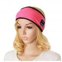 Bandeau Sport Bluetooth V3.0 Lecteur Musique Microphone Micro USB Rose YONIS