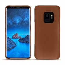Funda de piel Samsung Galaxy S9 - Tapa trasera - Marrón - Piel lisa - Nuevo