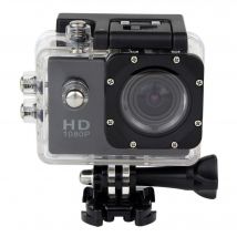 Caméra Sport Étanche 30M Caméra Action Grand Angle Photo Vidéo HD 1080P Noir 4Go YONIS