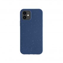 Coque antibactérienne vegan bio 100 % zéro déchet pour Apple iPhone 12 mini, Bleu