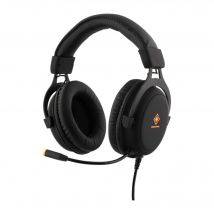 Deltaco Gaming - DH310 - Casque gaming LED, haut-parleurs stéréo 57mm, Cuir PU, PC/MAC/Console/Mobile