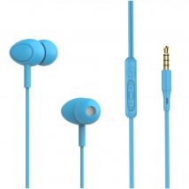 Auriculares intrauditivos con cable y micrófono Tellur Basic Gamma, azules - Nuevo