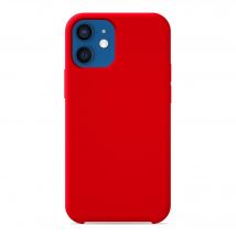Coque silicone unie Soft Touch Rouge compatible Apple iPhone 12 iPhone 12 Pro
