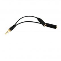 Doubleur Audio Jack 3.5Mm Noir