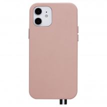Coque iPhone 12 mini Elysée en Cuir full covering Rose Artefakt