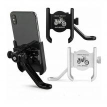 Support de téléphone portable pour moto - Blanc
